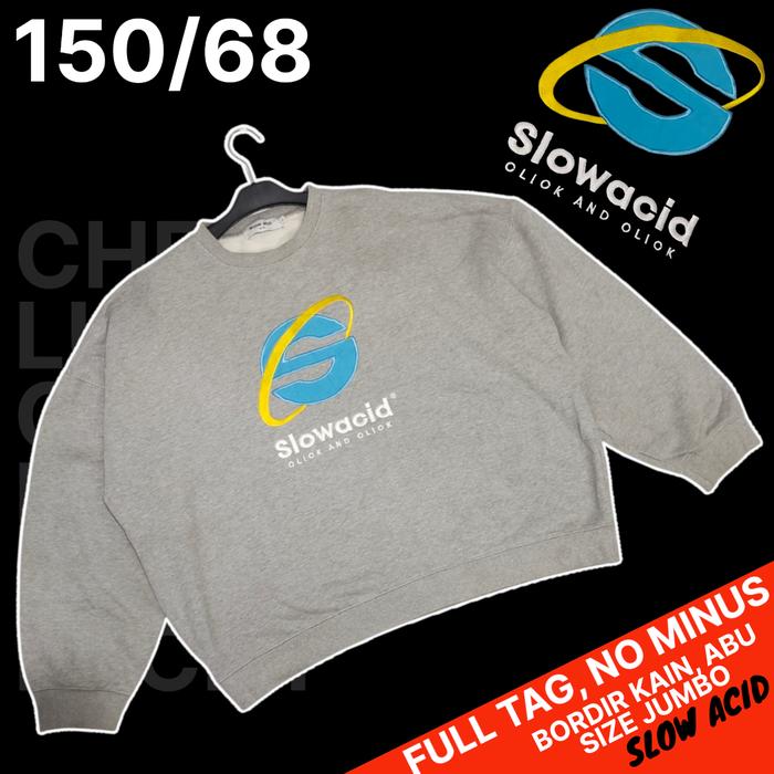 Sweater Abu Slow Acid/Crewneck Abu Jumbo Slow Acid/CN Jumbo Abu, Bekas