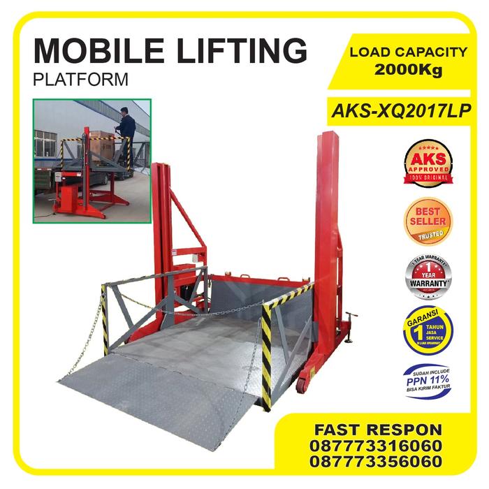 lift barang / lift angkat barang / mobile lifting platform