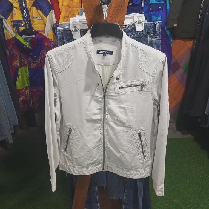 jaket EDWIN harington pria polos Sz L casual bagus murah