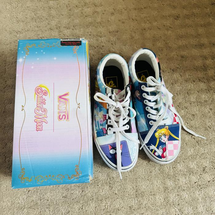 Vans Sailor Moon limited edition old skool patchwork 6,5 preloved