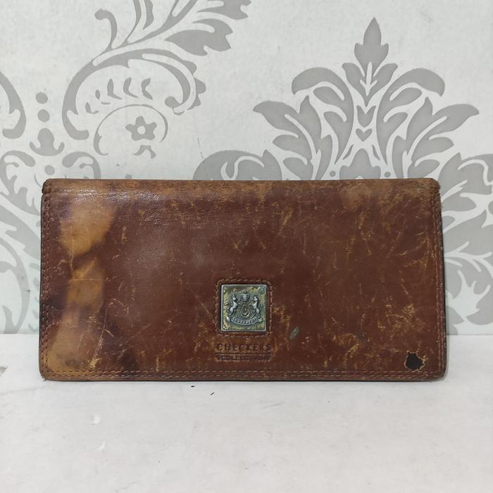 Dompet wanita checkers coklat 2 preloved
