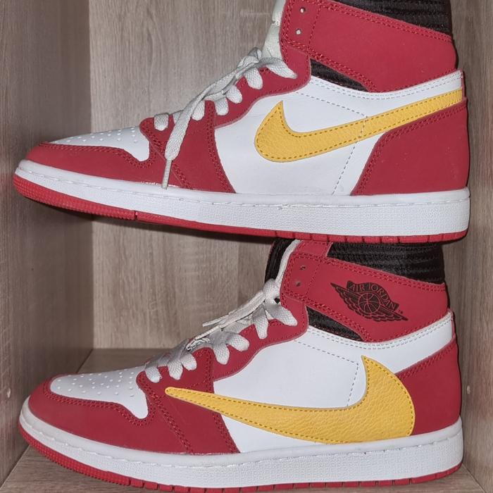 N1ke Aj1 High X McDonald X Travis Scott Size 41 Tag Sample