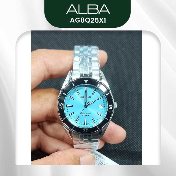 Jam Tangan Wanita Alba AG8Q25X1 AG8Q25 Analog Original Resmi