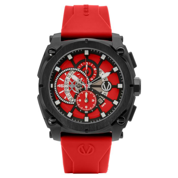Jam Tangan CHRIST VERRA Pria Original CV 12201G-36 RED
