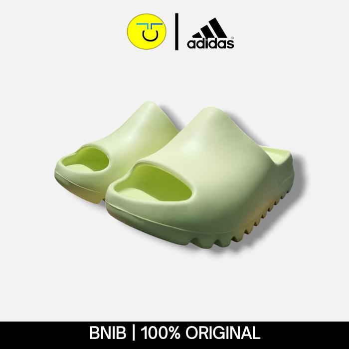 SANDAL ANAK ADIDAS YEEZY SLIDE KIDS GLOW GREEN BNIB ORIGINAL AUTHENTIC