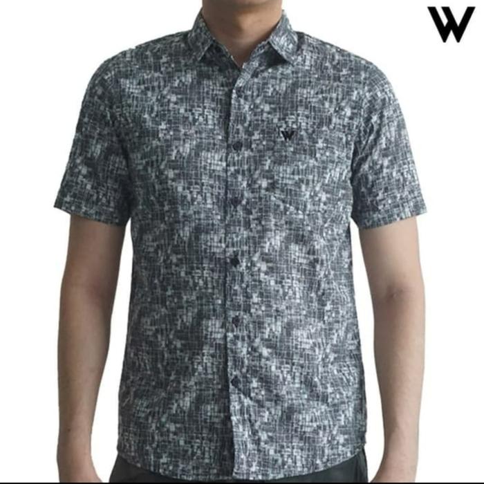 Kemeja WALRUS STUDIO Original Motif Floral Biru