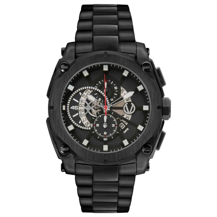 Jam Tangan CHRIST VERRA Pria Original CV 12201G-16 BLK