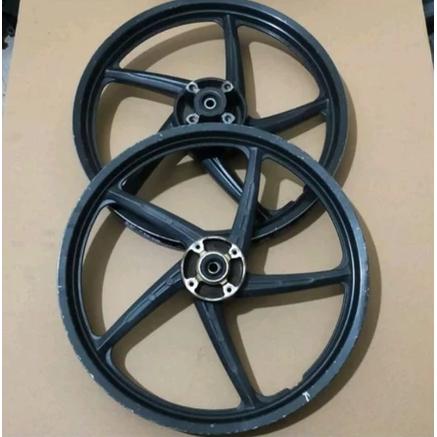 Velg racing Sepasang depan belakang Honda Supra x 125 old lama double disc original copotan pepek bi