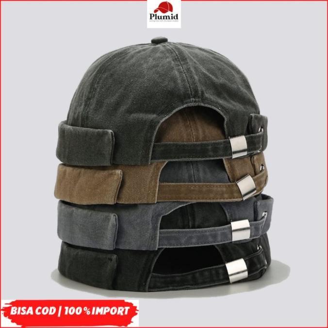 PLUMID - Miki hat jeans premium topi peci import motif jeans TP 131