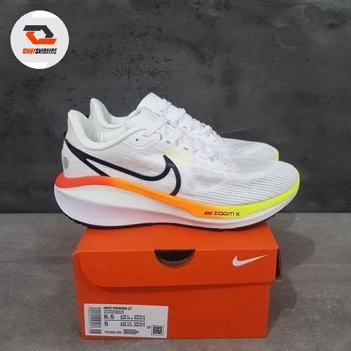 Sepatu Nike Air Max Vomero 17 White Bright Crismon - Putih, 40
