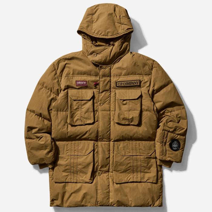 Adidas Men's C.P. Company SPZL Puffer Jacket Bronze Original