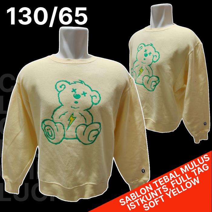 Sweater Kuning Ist Kunts/Crewneck SOFT YELLOW ISTKUNTS/CN Kuning,Bekas