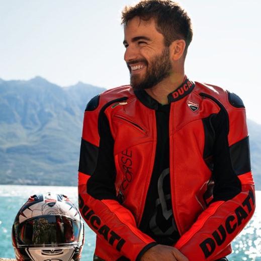 Ducati Corse C6 - Leather Jacket by Dainese. Jaket Kulit Motor