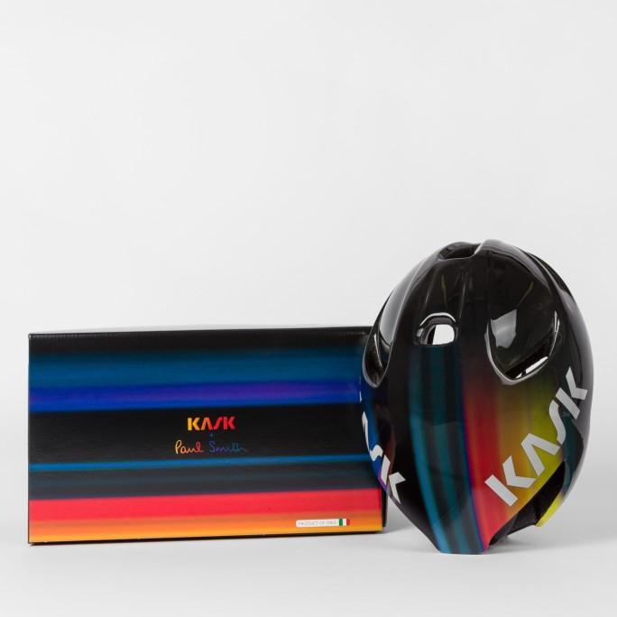 Kask + Paul Smith 'Rainbow Stripe' Utopia Cycling Helmet. Helm Sepeda
