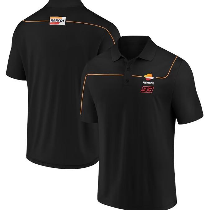 Repsol Honda MotoGP 2023 Team Marc Marquez 93 Polo. Kaos Polo Pria