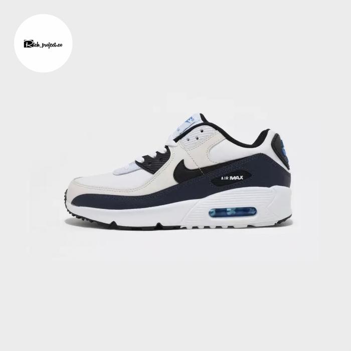 Nike Air Max 90 LTR White Blue Gs