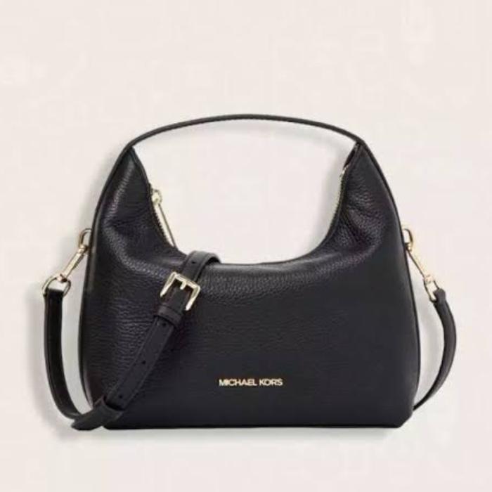 Tas Slingbag Wanita Original MK Ember Small Messenger Leather Bag Black / Navy / Oxblood