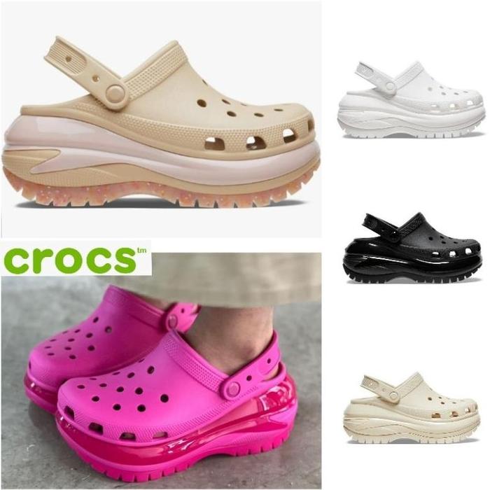 Crocs Classic Mega Crush Clog / Crocs Mega Crush Clog / Sandal Crocs Wanita / Crocs Wanita