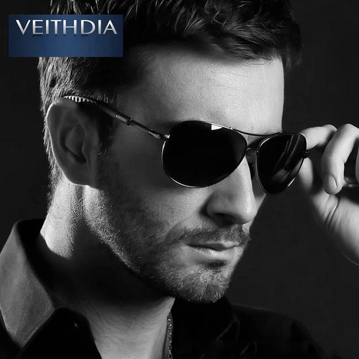 VEITHDIA Original Brand Classic Designer Mens Polarized Sunglasses Eyewear Accessories Outdorr Sport