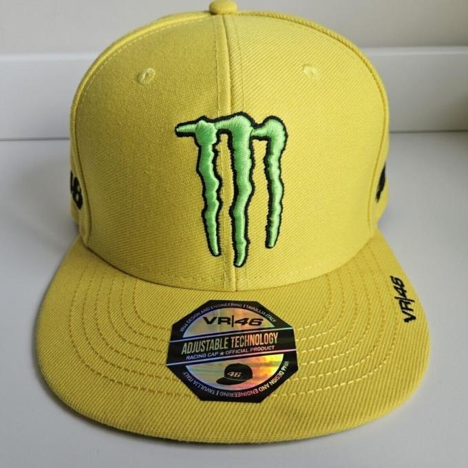 VR46 Valentino 46 Rossi's 2016 Yamaha Sponsor Cap Monster. Topi Unisex