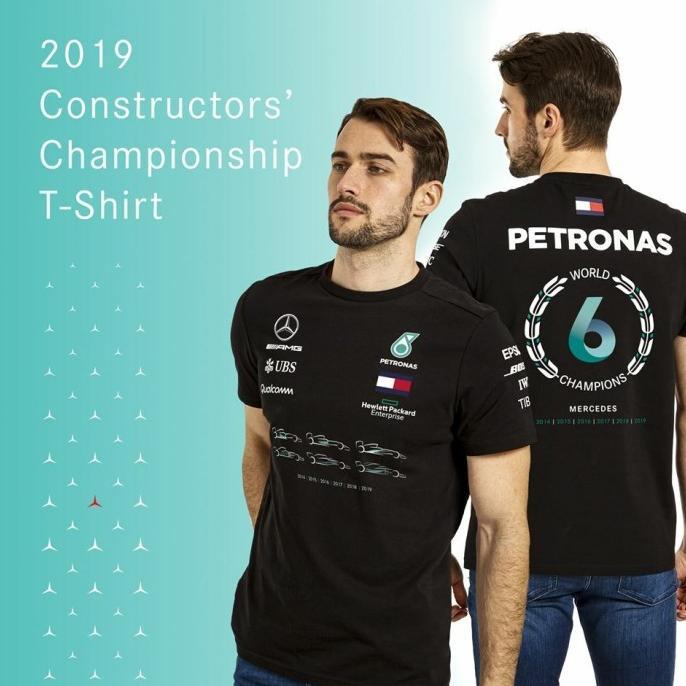 Mercedes-AMG F1 2019 F1 Constructors' Championship T-shirt Kaos Unisex