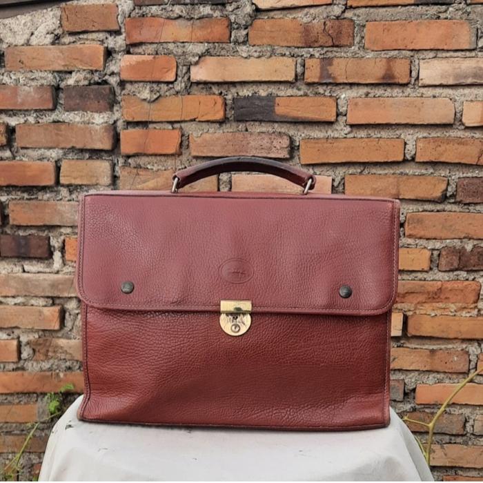 vintage longchamp document bag