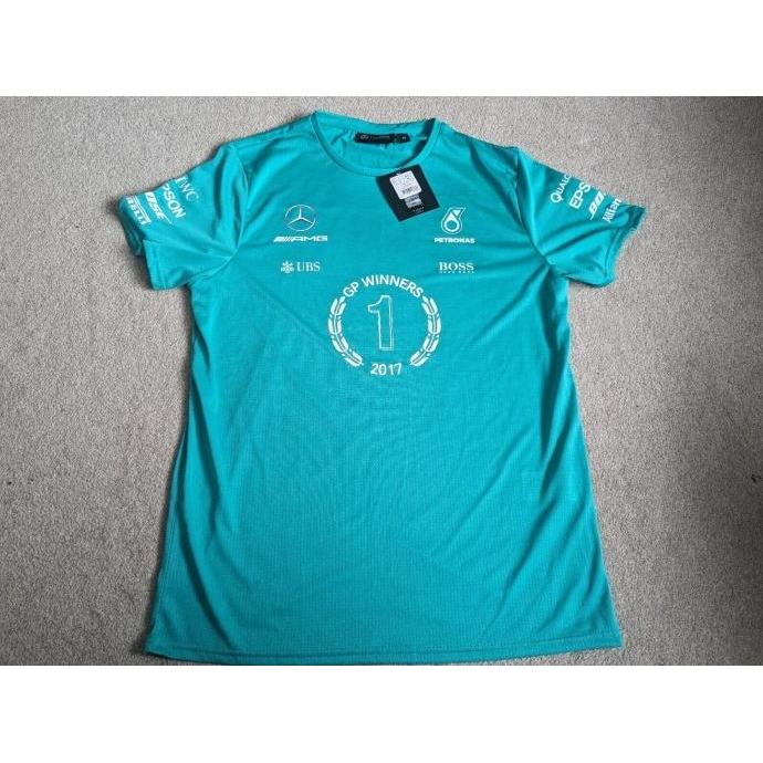 Mercedes-AMG F1 2017 RARE Winner T-Shirt. Kaos Pria