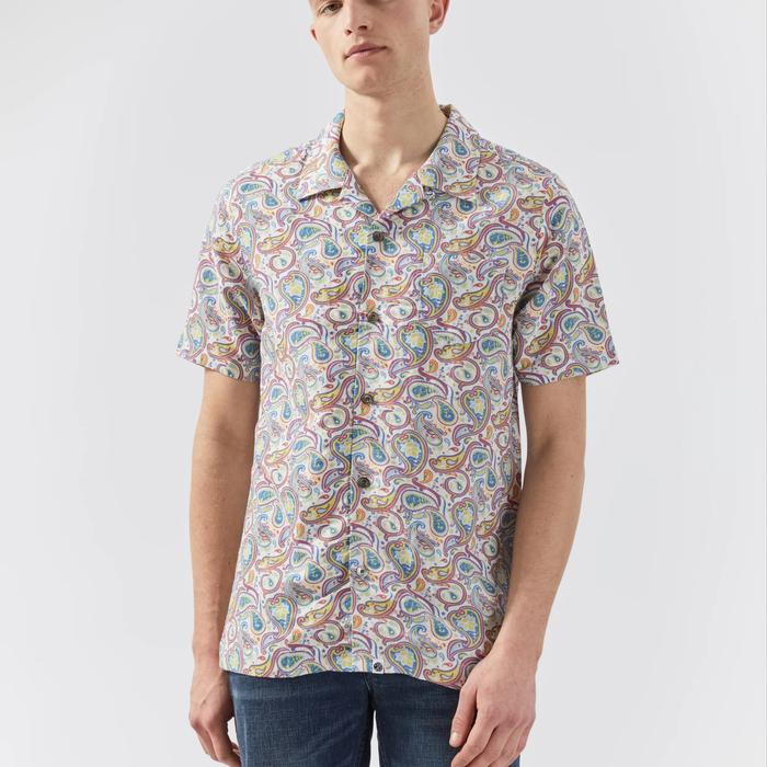Pretty Green Psychedelic Paisley Shirt Multicolour Original