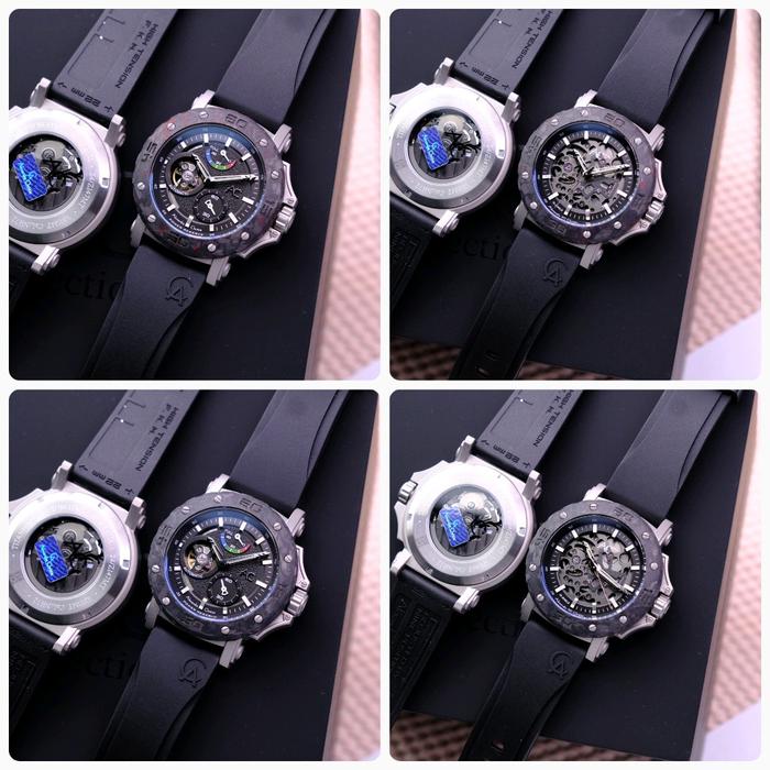 JAM TANGAN PRIA ALEXANDRE CHRISTIE AC9205 / AC 9205 AUTOMATIC CASE CARBON ORIGINAL