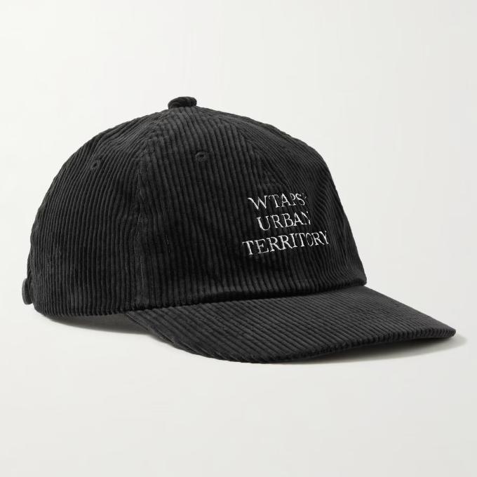 WTAPS Baseball Cap Logo-Embroidered Cotton-Corduroy