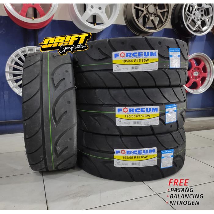 Ban mobil sport ukuran 195/55 R15 Soft compound