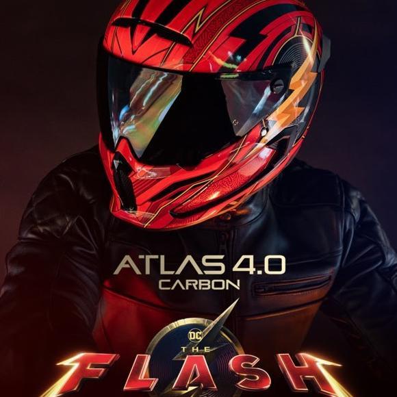 RUROC ATLAS 4.0 CARBON THE FLASH LIMITED. Helm full face sepeda motor