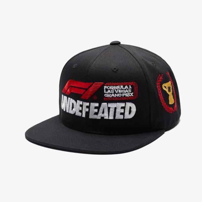 Undefeated X F1 Las Vegas GP Podium Snapback Cap. Topi Unisex