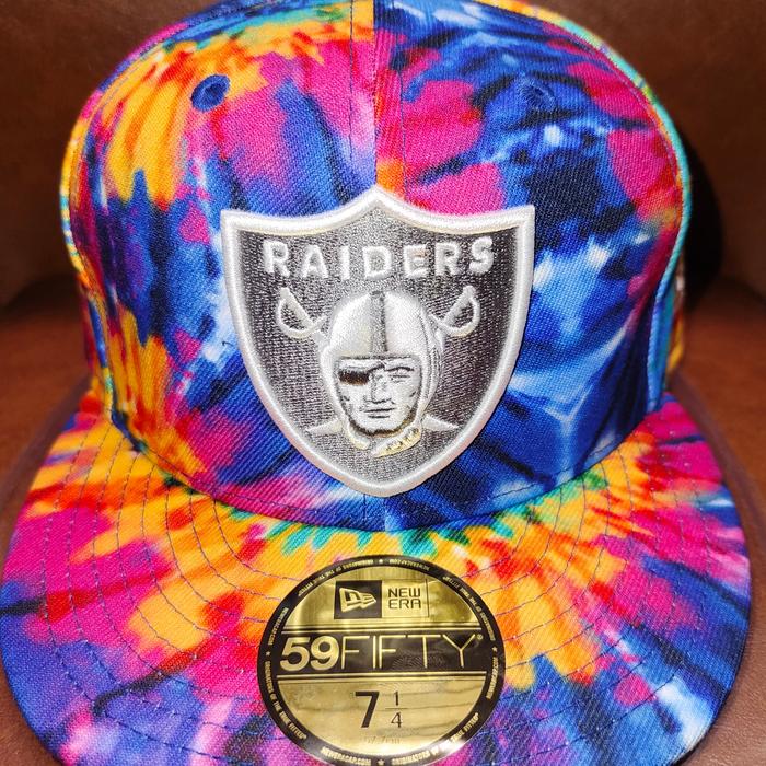 topi new era 59Fifty NFL's las vegas Raiders crucial catch intercept c