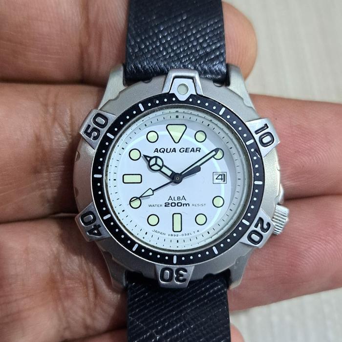 jam alba aqua gear diver sports. fashion dresswtch antik rare collectible
