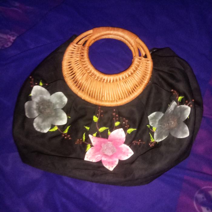 Tas Bali tas etnik tas rotan unik preloved