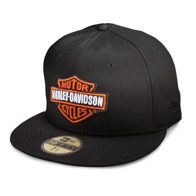 Harley HD Davidson Men's Bar & Shield Logo 59FIFTY Cap New Era. Topi