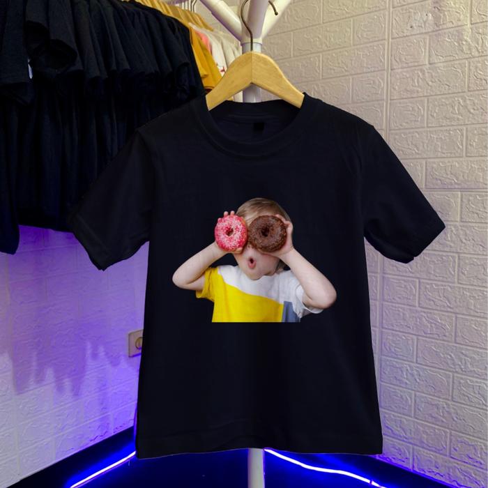 Kaos Anak Laki Laki ADLV DONAT 1-11 Tahun Cotton COmbed 30s Baju Kaos Anak