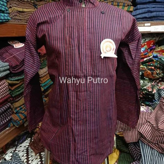 Surjan Lurik Baju Adat Jogja Seragam Batik Baju Dalang Walisongo