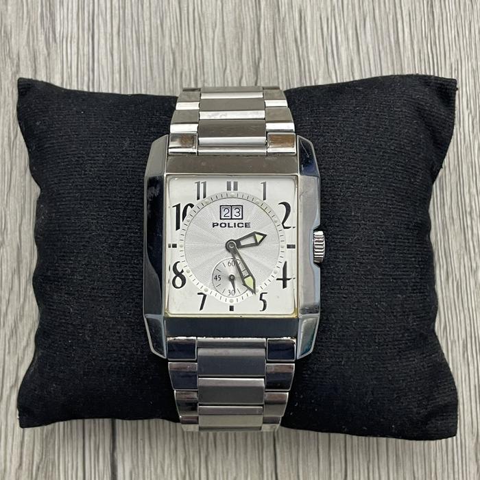 Jam Tangan Pria Police Timepieces White Dial