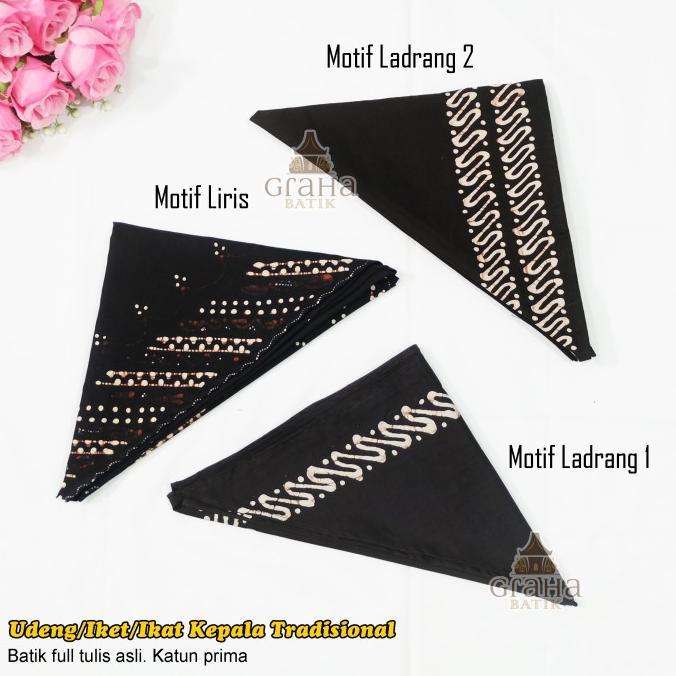Iket Udeng Ikat Kepala Batik Bakaran Pakaian Baju Adat Pati