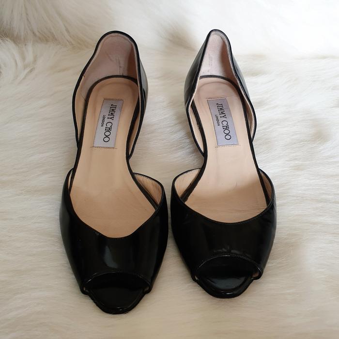 Jimmy Choo Sepatu Shoes Heels Kulit Asli Wanita Second Preloved