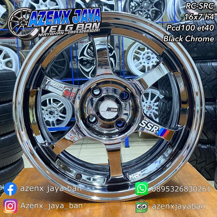 velg mobil SSR typeC R16 black chrome