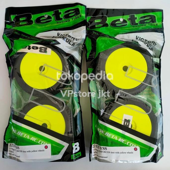 ban + velg buggy BETA ENFORCER Supersoft new utk buggy offroad 1:8