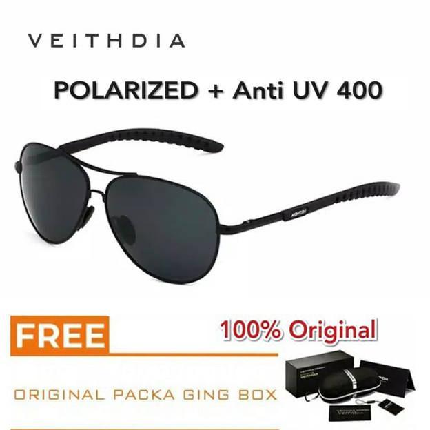 ul-64 Kacamata Polarized Original VEITHDIA 3088 Kacamata Sunglass Gaya Retro Kacamata Polaroid Murah