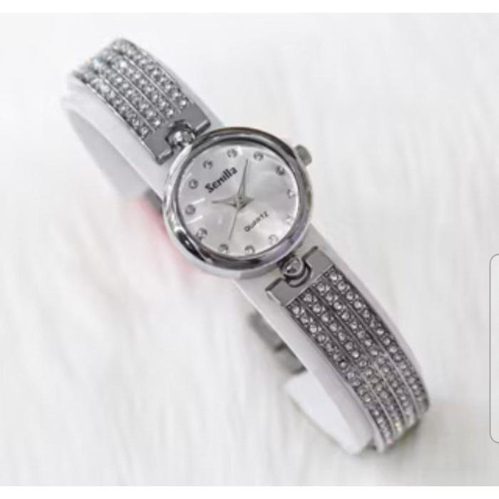 JAM TANGAN SEMILLA GELANG SWAROVSKI BULAT MEWAH