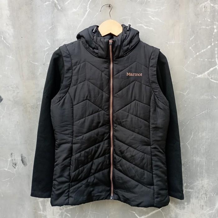 jaket marmot gelembung puffer full hoodie second