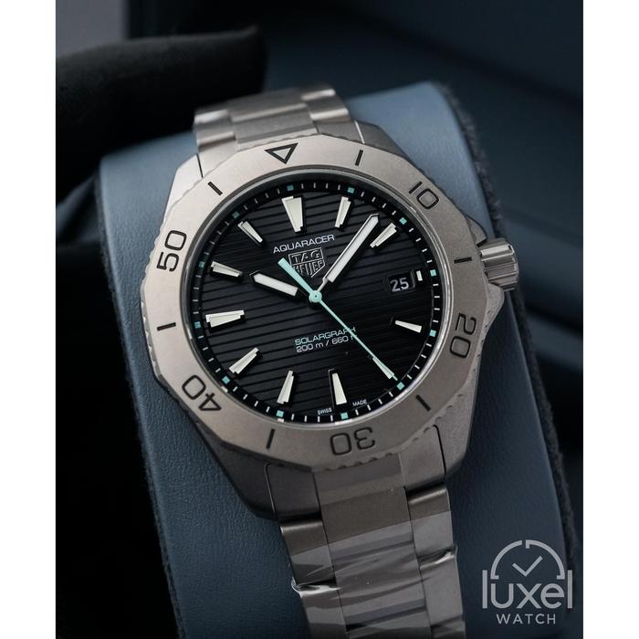 Jam Tangan Pria Tag Heuer Aquaracer 200 Solargraph 40mm Black Dial BNIB (2023) Original Watch