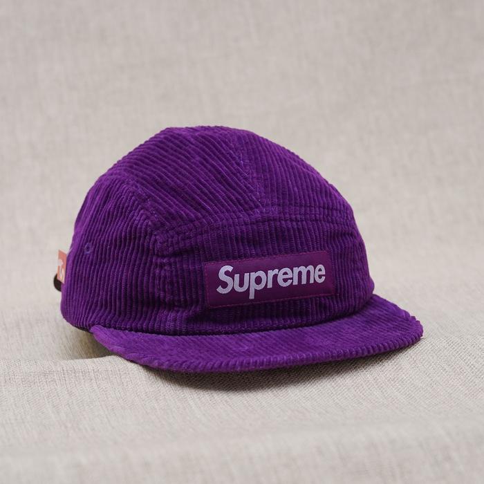 Supreme Corduroy Camp Cap Purple
