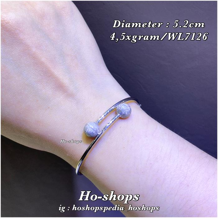 Gelang Cute Mas Putih Kadar 700 Asli Emas